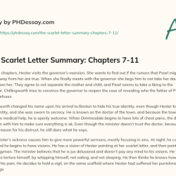 The scarlet letter chapter 5 summary