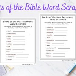 Books of the bible scramble