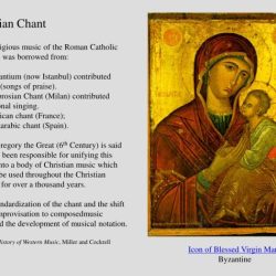 Characteristics of a gregorian chant