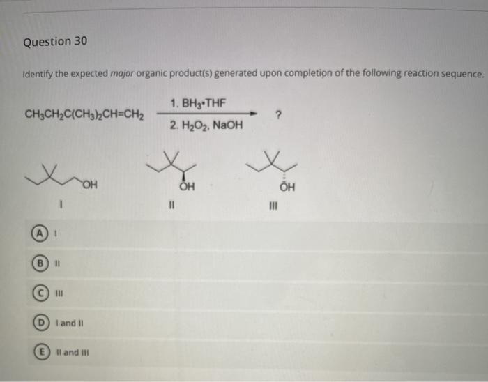 Identify the expected major organic product of the following reaction