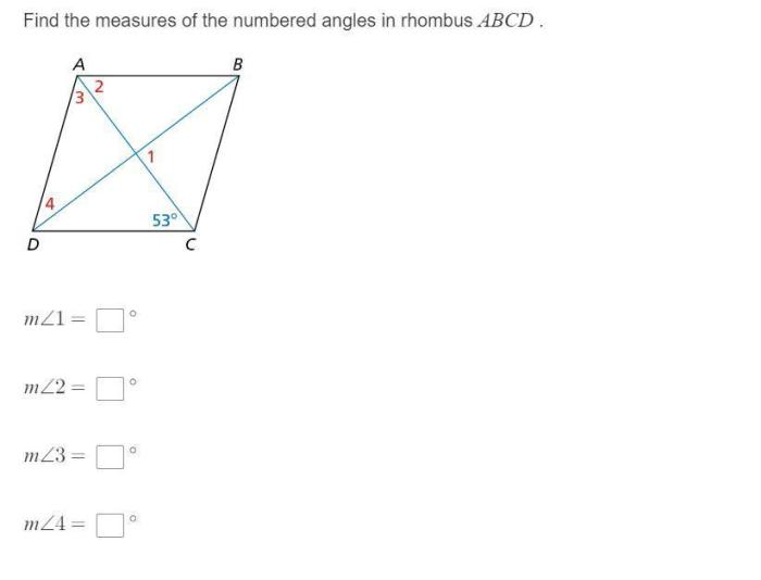 Rhombus angles solving finding nagwa question