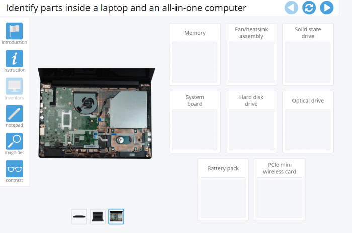 Advanced hardware lab 5-6: replace parts in a laptop all-in-one